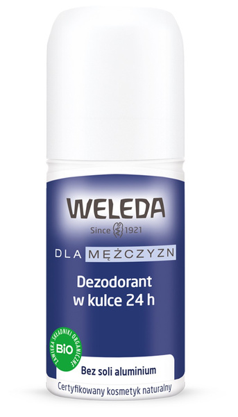 Dla Mężczyzn Dezodorant w Kulce 24 H 50ml - Weleda