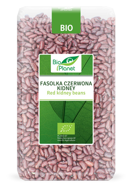 Fasolka Fasola Kidney Czerwona 1kg - Bio Planet - BIO EKO
