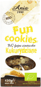 Fun Cookies Kukurydziane Ciasteczka 120g - Bio Ania