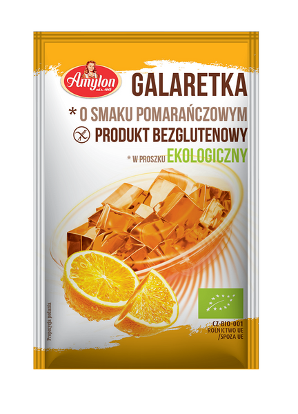 Galaretka Pomarańczowa Ekologiczna 40g - Amylon