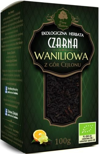 Herbata Czarna Waniliowa 100g - Dary Natury