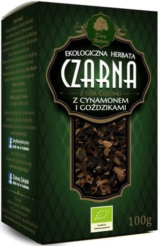 Herbata Czarna z Cynamonem i Goździkami 100g - Dary Natury