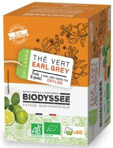 Herbata Zielona Earl Grey Ceylon 20x2g - BIODYSSEE
