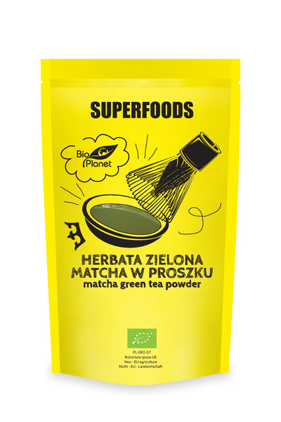 Herbata Zielona Matcha w Proszku 100g - Bio Planet Superfoods