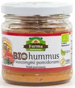 Hummus z Suszonymi Pomidorami 160g - Farma Świętokrzyska