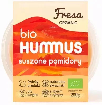 Hummus z Suszonymi Pomidorami 200g - Fresa Organic