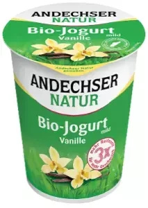 Jogurt Waniliowy 3,7% 150g  - Andechser Natur