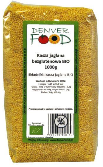 Kasza Jaglana Bezglutenowa 1kg - Denver Food