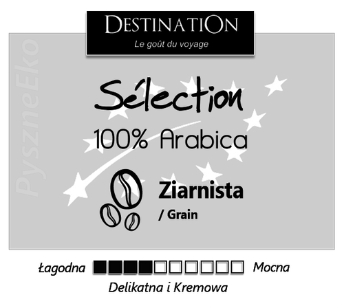 Kawa Sélection 100% Arabica Ziarnista 1kg - Destination