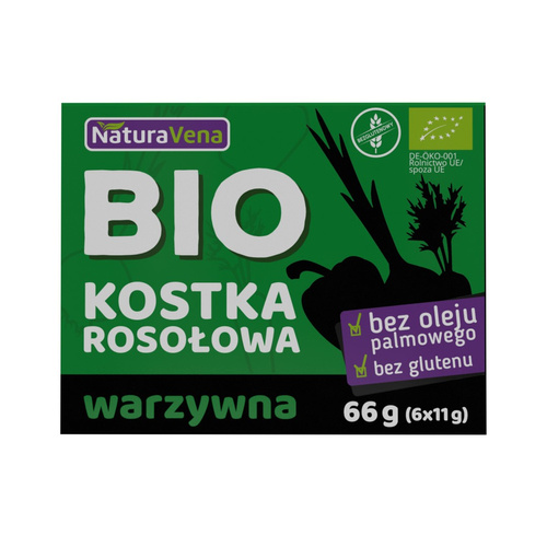 Kostki Rosołowe Warzywne 6x11g - NaturaVena