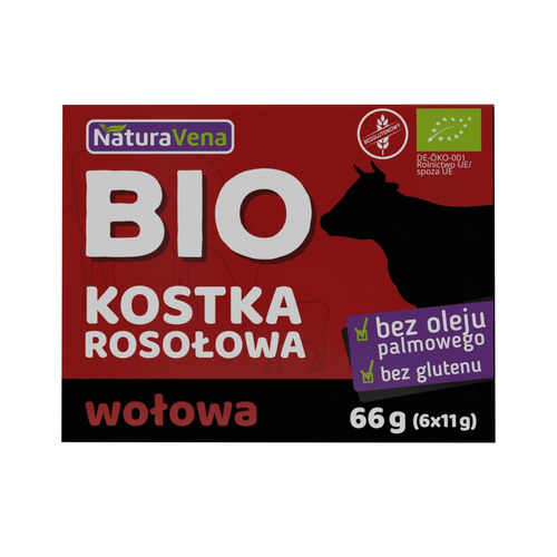 Kostki Rosołowe Wołowe 6x11g - NaturaVena