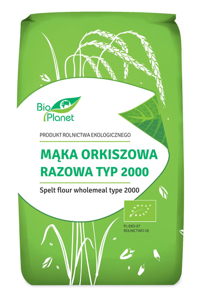 Mąka Orkiszowa Razowa Typ 2000 500g - Bio Planet - EKO