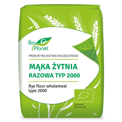 Mąka Żytnia Razowa Typ 2000 1kg - Bio Planet - EKO