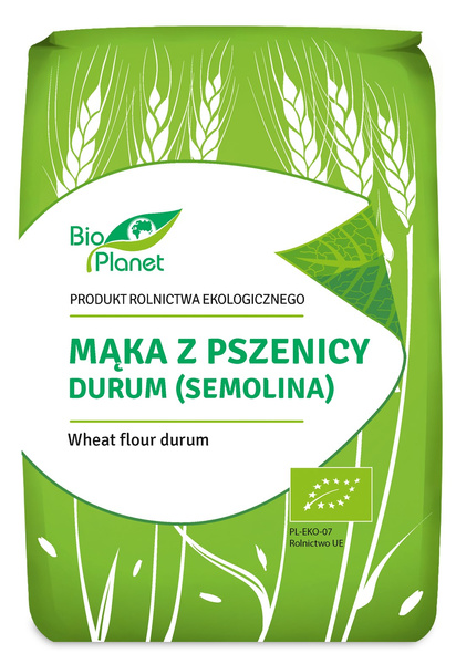 Mąka z Pszenicy Durum (Semolina) 1kg - Bio Planet EKO