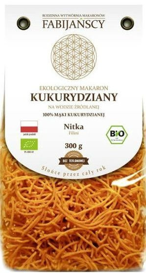 Makaron Kukurydziany Nitka 250g - Fabijańscy