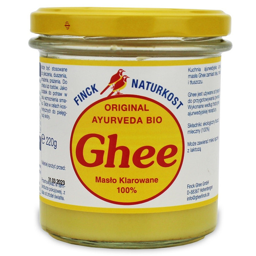 Masło Klarowane GHEE 220g EKO - Finck Naturkost