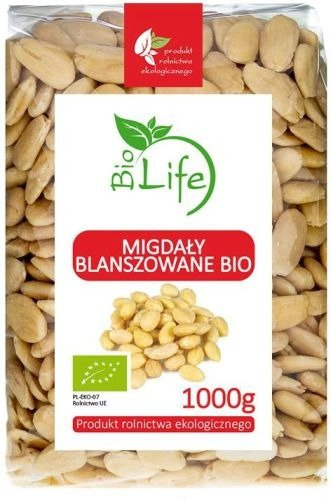 Migdały Blanszowane 1kg - BioLife 