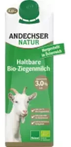 Mleko Kozie 3% 1L - Andechser Natur