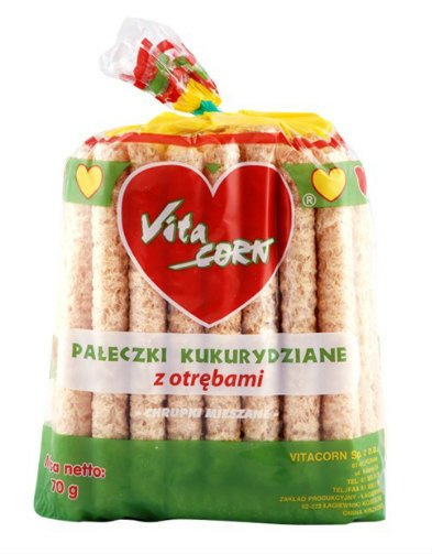 Pałeczki Kukurydziane z Otrębami 70g - VitaCORN
