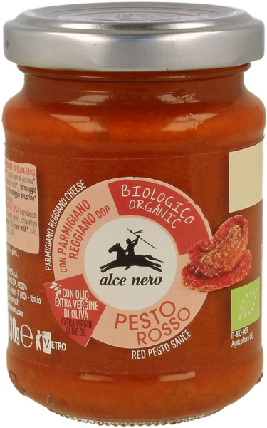 Pesto Czerwone z Suszonych Pomidorów 130g - Alce Nero
