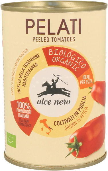 Pomidory Pelati Bez Skóry w Puszce 400g - Alce Nero