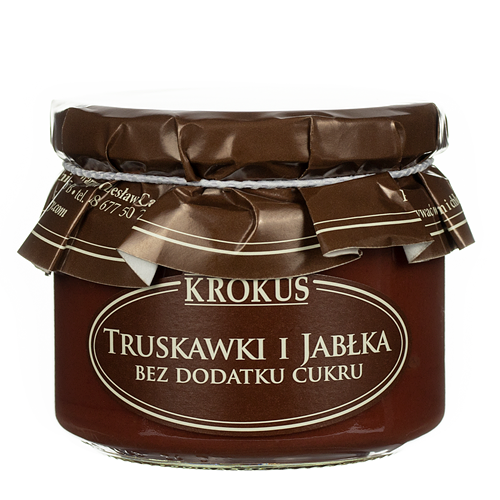 Powidła Truskawka-Jabłko Bez Cukru 310g - Krokus