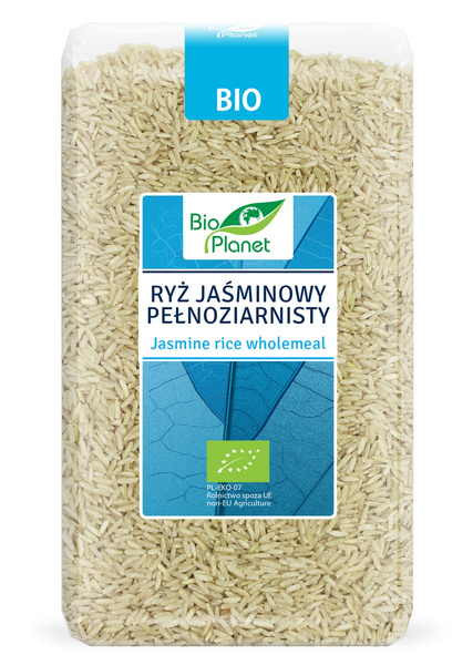 Ryż Jaśminowy Pełnoziarnisty 1kg - Bio Planet