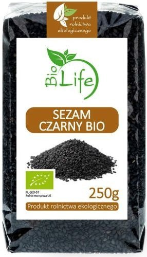 Sezam Czarny Niełuskany 250g - BioLife 