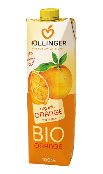Sok Pomarańczowy 100% Owoców Bez Cukru 1L - Hollinger