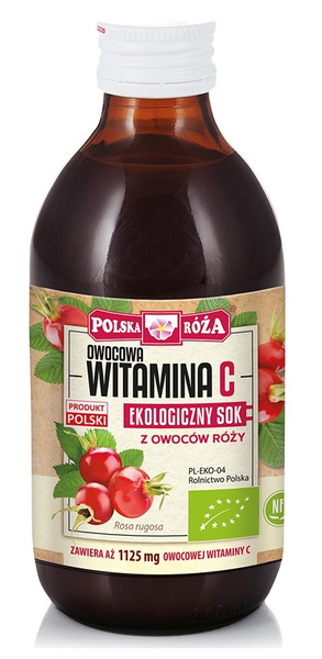 Sok Witamina C z Dzikiej Róży 250ml EKO - Polska Róża