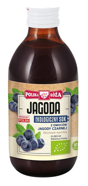 Sok z Owoców Jagody Czarnej 250ml EKO - Polska Róża