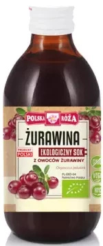 Sok z Owoców Żurawiny 250ml EKO - Polska Róża