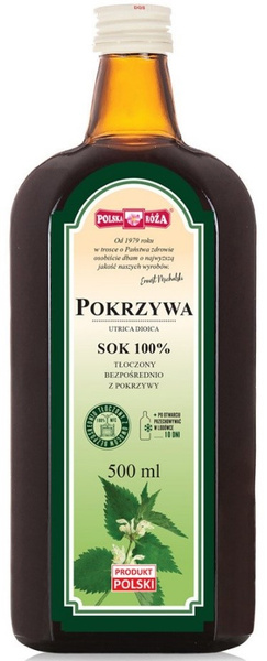 Sok z Pokrzywy 500ml - Polska Róża