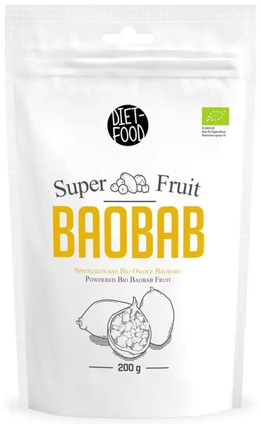 Super Baobab Sproszkowane Owoce 200g DIET- FOOD EKO