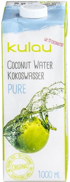 Woda Kokosowa PURE Naturalna Prawdziwe 100% 1L BIO EKO - Kulau