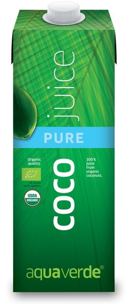 Woda kokosowa 100% Organic Coconut Water 1L - aqua verde